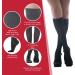 Medicella Premier Closed Toe Knee High Compression Socks for Women - 8-15 mmHg Medical Quality Sheer Support for Circulation & Travel (XX-Large Black) - Made in USA - Buy Online on GoSupps.com
