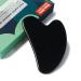 Gua Sha Massage Tool Black Obsidian Guasha Board for Face & Body Natural Jade Stone Gua Sha Facial Tool Face Massager for Traditional Acupuncture Therapy Daily Anti-aging Health and Skin Care Tool