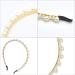 Xfantong Pearl Headbands Full Pearl Head Wear Hoop Bling Hair Headband Bridal Hair Hoop for Women Hair Accessories or Birthday Valentines Day Gifts (Size interval pearls) - Buy Online on GoSupps.com