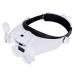 Headband Magnifier with Light Head Mount Magnifier Glasses Light Bracket for Handsfree Reading Jewelry Loupe Watch Repair Sewing Lash Extension Dentist Tailor Needle Work Chaser of Light