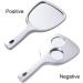 Lurrose Double Side Handheld Wall Hanging Makeup Mirror - 2X and 3X Magnification, Round Silver Mirror - Buy Online on GoSupps.com