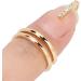 Fingernail Tip Opening Ring - Gold Decorative Nail Ring for Women | Fingertip Jewelry Nail Art Accessory for Valentine's Day - Buy Online on GoSupps.com