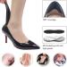Dr.Foot Heel Grips - Self-Adhesive Heel Cushion Inserts for Men and Women | Prevent Heel Slipping, Rubbing, Blisters, and Foot Pain | Improve Shoe Fit - 2 pairs + Bonus Shoe Horn in Black - Buy Online on GoSupps.com
