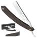 Straight Razor SHAVE READY-Shaving Knife Sharp Steel Cutthroat Straight Edge Blade Vintage Wenge Wood Handle Classic Barber Approved