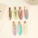 Large No Crease Hair Clips No Bend Hair Clips Hair Clips Acrylic Resin Flat Clip Flat Bangs Waves Duck Bill Clips No Hair Barrettes for Women Girls Makeup Hairstyle Tool One Size 7pcs Style a