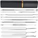 Verdant Touch Portable Blackhead Needle Set Blackhead Needle Set Stainless Steel Aluminum Box Portable Blackhead Extractor Tool Kit for Men Women