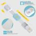 Baby Proof Cabinet Latches - 10 Pack Child Safety Locks with 6 Extra 3M Adhesives - Adjustable, No Drilling, Childproof Drawer Latches - White - Buy Online on GoSupps.com