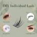 False Eyelashes & Lash Extension Kit | 40pcs D Curl Cluster Lashes Eyelash Glue Included | Natural & Reusable 10-12mm Easy to Use - Buy Online on GoSupps.com