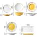 Dinner Plates Cute Hand-Painted Bees Dinnerware Sets Durable Ceramic Dinner Plate Sets Creative Dishes Set Plates Bowls and Snack Dishes Plates Kitchenware - Buy Online on GoSupps.com