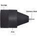 10 Pack Black Foam Archery Arrowhead Soft Sponge Tips for Archery Combat Game - Buy Online on GoSupps.com