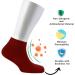 Cosyfeel Women Loose Diabetic Socks | 4-Pack Neuropathy Ankle Socks for Ladies | Super Soft Eco-Friendly Bamboo Material | Durable with Seamless Toe | Multicolour Patterns | 4 Seasons 7-9 1/2 Red - Buy Online on GoSupps.com