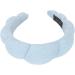 Soft And Absorbent Sponge Headband for Women - Prevent Slip Cute Padded Hair Band with Elastic Blue - Buy Online on GoSupps.com