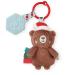Itzy Ritzy Itzy Pal Infant Toy & Teether  Includes Lovey  Crinkle Sound  Textured Ribbons & Silicone Teether  Cocoa The Bear