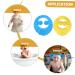 FRCOLOR 2pcs Shampoo Cap Bonnets for Toddlers - Bath Visor & Sun Hat Combo | Assorted Colors | 29.5X27.5CM - Buy Online on GoSupps.com