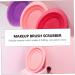 Housoutil Makeup Brush Scrub Pad Scrubber Brush Cleaning Bowl Foldable Bowl Silicone Brush Cleaning Pad Folding Silicone Bowl Makeup Accessories Brush Cleaning Tool Silica Gel Pink - Buy Online on GoSupps.com