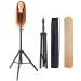 Wig Stand Tripod Mannequin Head Stand Heavy Duty Metal Adjustable Wig Head Stand for Canvas Block Head Styling Making Wigs Displaying Cosmetology Hairdressing Training Manikin Head with Carry Bag tall-73.6 Inch black