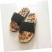 FRCOLOR 1 Pair Massage Slippers Foot Massager Shoe Men Slide Sandals Mens House Slippers Men s Sandals Man Sandals House Shoes for Men Shoes Sandals Mat Wooden Agate Leisure Shoes 38 EU Black - Buy Online on GoSupps.com