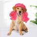 Funny dog wig cat role play wig Halloween Christmas parties firm for pets wig small medium and large dog wig (rose)