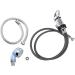 SALON SHAMPOO BED FAUCET WITH MIXING VALVE AND 70CM HOSE CHROME PLATED ZINC ALLOY FOR BARBERSHOP - Buy Online on GoSupps.com
