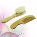 FOMIYES 2pcs Baby Grooming Kit with Bath Scrubber and Wooden Comb - Khaki - Buy Online on GoSupps.com