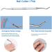 HIFAU 8PCS Premium Cuticle Nippers Pusher Manicure Set | Professional Ingrown Toenail File & Cuticle Remover Trimmer | Stainless Steel Nail Art Kit for Gel Nails - Travel Gift - Buy Online on GoSupps.com