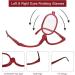 Foldable Makeup Reading Glasses for Women - +2.5 Red Presbyopia Visual Aid - Buy Online on GoSupps.com