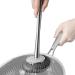 Stainless Steel Scrubber - Long Handle and Anti-Slip Scrubbers for Dishes | Pots Cleaning Supplies for Non-Stick Pans Iron Pots Bowl Dishwashing Sink Hersil