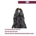 8 Packs French Curl Braiding Hair 24 Inch Pre Stretched Crochet Hair Black Women - Curly Ends Extensions - 1B Color - Buy Online on GoSupps.com