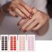 9 Pcs Vorist Gel Nail Strips Semi Cured Gel Strips Quinnas Gel Nail Stickers Manicure Gel Stickers Require No Baking lamp No Sealing Required (C) - Buy Online on GoSupps.com