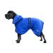 Bella & Balu Dog Bradge Out of microfiber + PFOTENCH - absorbent dog bathrobe for drying after swimming swimming or walking in the rain (M | Blue) Puppy Love XL blue