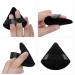Molain 10Pcs Pure Cotton Triangle Makeup Puff Set - Soft Wedge Shape with Strap for Contouring, Under Eyes and Corners - Black - Buy Online on GoSupps.com