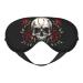 Skull Roses Sleep Mask for Women Men Halloween Garden Decor Soft Adjustable Blackout Eye Covers for Sleeping Airplane Travel Skull Roses 1 Count (Pack of 1)