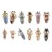 Minkissy 12pcs Crystal Finger Nail Rings - Alloy Crown Flower Bow Rhinestone Decor for Girls and Women - Buy Online on GoSupps.com
