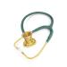 MDF Gold ProCardial Cardiology Stethoscope - Lightweight Titanium Dual Head Emerald Green Tube Gold Chestpiece | Shop Now - Buy Online on GoSupps.com