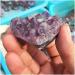 Crystal 1pcs Amethyst Geode Heart Shaped Crystal Crystals Stones Titanium Rainbow Amethyst Cluster Angel Quartz - Buy Online on GoSupps.com