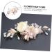 Angoily Bridal Hair Comb Crystal Hair Comb Flower Hair Comb Rhinestone Hair Barrette Hanfu Headwear Tiara Flower Hair Insert Comb Pink Zircon The Flowers Bride Spun Yarn - Buy Online on GoSupps.com
