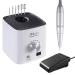 Nail Drill JCMASTER Electric Nail Files with Foot Pedal Adjustable Speed 30000 RPM Professional E File Kit with 6 Nail Drill Bits Low Vibration Manicure Pedicure Set for Nail Care Nail Art