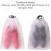 Set of 12 Portable Translucent Shoe Bags for Travel - Clear Storage Organizer with Drawstring for Men and Women - Buy Online on GoSupps.com