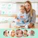 Vicloon Silicone Baby Bib | Waterproof & Adjustable | Wide Food Catcher Pocket | Unisex Toddler Bibs | Light Blue/Light Green - Buy Online on GoSupps.com