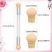 Greoer Nail Art Sponge Brush Applicator with Double Head Design - 4 Replacement Heads Included - Ombre Sponge Nail Tool for UV Gel and False Nails (White) - Buy Online on GoSupps.com