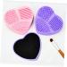 Angoily Silicone Brush Cleaner Makeup Sponge Makeup Brush Cleaner Sponge Makeup Cleaning Mat Brush Cleaning Silicone Daily Makeup Brush Cleaner Makeup Brush Purple Wet and Dry - Buy Online on GoSupps.com