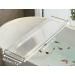 Acrylic Bathtub Tray Caddy with Non-Slip Surface and Gold Handles - Buy Online on GoSupps.com