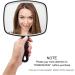 OMIRO Black Handheld Square Hand Mirror with Handle - Perfect for Makeup and Grooming (Pack of 1) - Buy Online on GoSupps.com
