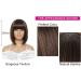10 Inch Dark Brown Straight Bob Wig with Bangs - Brazilian Remy Human Hair, 130% Density, Glueless Full Machine Made Wig for Black Women - Buy Online on GoSupps.com