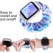 UooMoo Tie Dye Scrunchie Elastic Band for Fitbit Versa - Blue & Pink | Replacement Wristband for Versa Series 6, Versa 2, Versa Lite - Elastic Hair Wristband - Buy Online on GoSupps.com