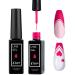 Gel Nail Polish Liner Nail Gel Polish 10ml Nail Liner Painted Gel Polish Thin Brush For French Manicure Nail Art Soak Off UV/LED for Painting Drawing Swirl Nails Home DIY Nail Salon (PINK)