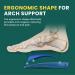 Plantar Fasciitis Heel Inserts - Welnove Arch Support Cushions for Foot Pain Relief Anti-Slip Orthotic Insoles for Flat Feet & Heel Spurs - Women s Size 6-10 Blue - Buy Online on GoSupps.com