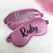 Personalised Sleep Silk Satin Eye Mask Custom Any Name Rest Sleeping Relaxing Mask Gift for Her Mothers Day Birthday Bridesmaid Hen Bridal Christmas Gift Party Favours Present HUNYLONDON (Purple) - Buy Online on GoSupps.com