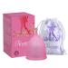 WXQY Ultraichen menstrual cup the most convenient period cup and reusable period protection for up to 12 hours of silicone feminine moon cup with storage bag l pink