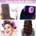 JOISHOP 50pcs Hair Rollers with Clips Jumbo Large Medium Small Velcro Rollers for Hair Volume Big Hair Curlers Rollers for Long Medium Short Hair DIY Hairdressing (Purple Rose red) 50PCS-B - Buy Online on GoSupps.com